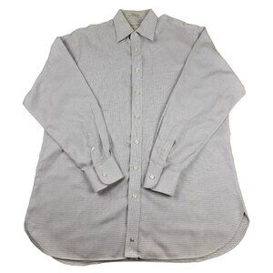 John W. Nordstrom Mens Long Sleeve Dress Shirt Size16/35 Egyptian Cotton  JH971